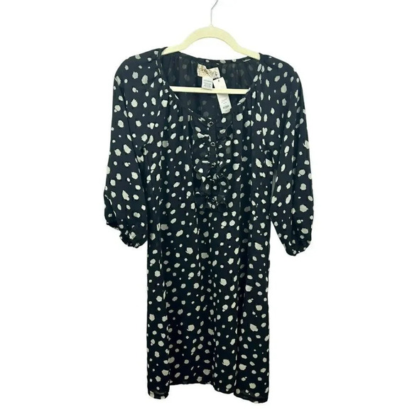 Francesca's Dress, Size Medium, Polka Dot Pattern, 3/4 Sleeves, Short Length - Picture 1 of 9